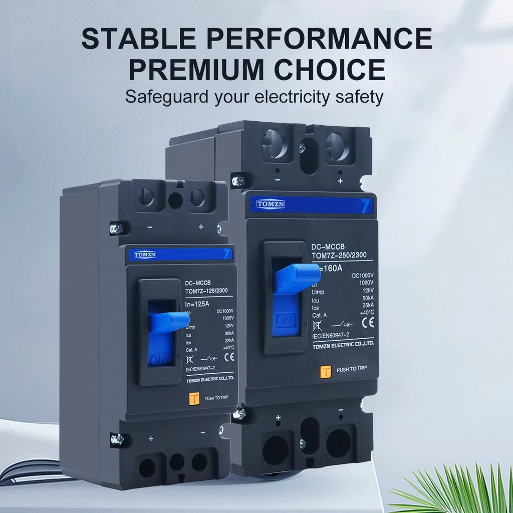 DIHOOL DC 1000V Stroomonderbreker 200A 2P 1000V mccb zekering voor DC