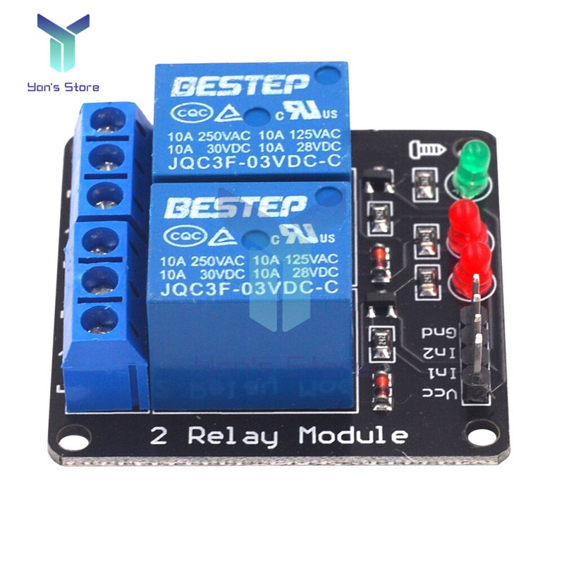 Jual 3V 3.3V 1/2/4 annel Relay Module Low Level Trigger Liluminated ...