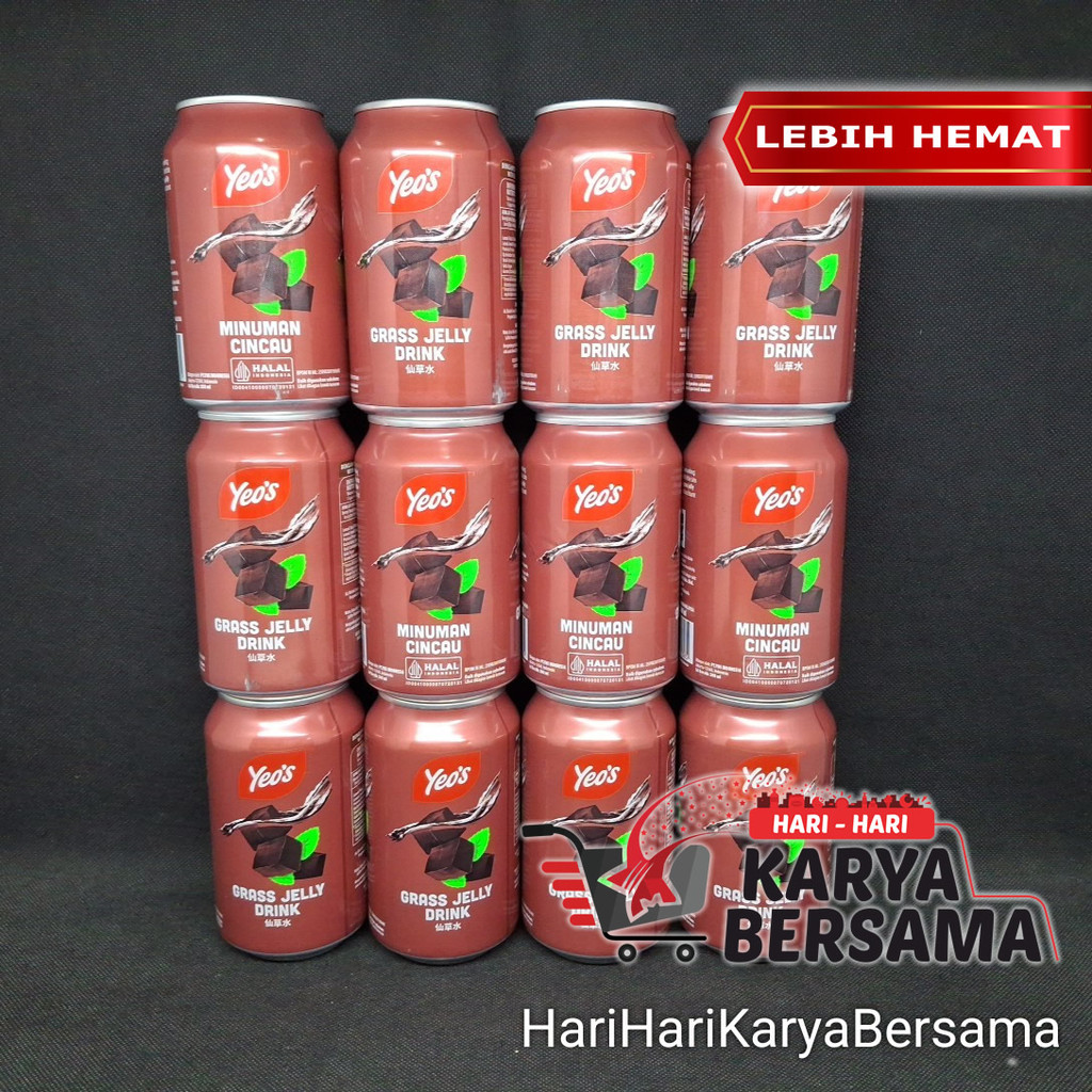 Jual YEO'S GRASS JELLY DRINK MINUMAN CINCAU PACK 12'S X 300ML | Shopee ...