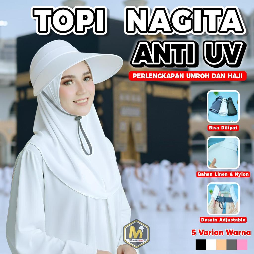 Jual MUMTAZINDO - Nagita Slavina Topi Anti UV untuk Haji Umroh Wanita ...