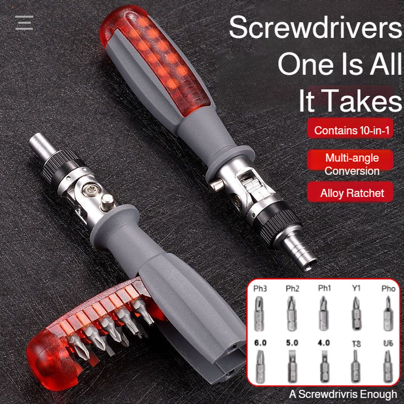Jual Set Obeng Ratchet 10-in-1 - Phillips, Torx, dan Bentuk Lainnya ...