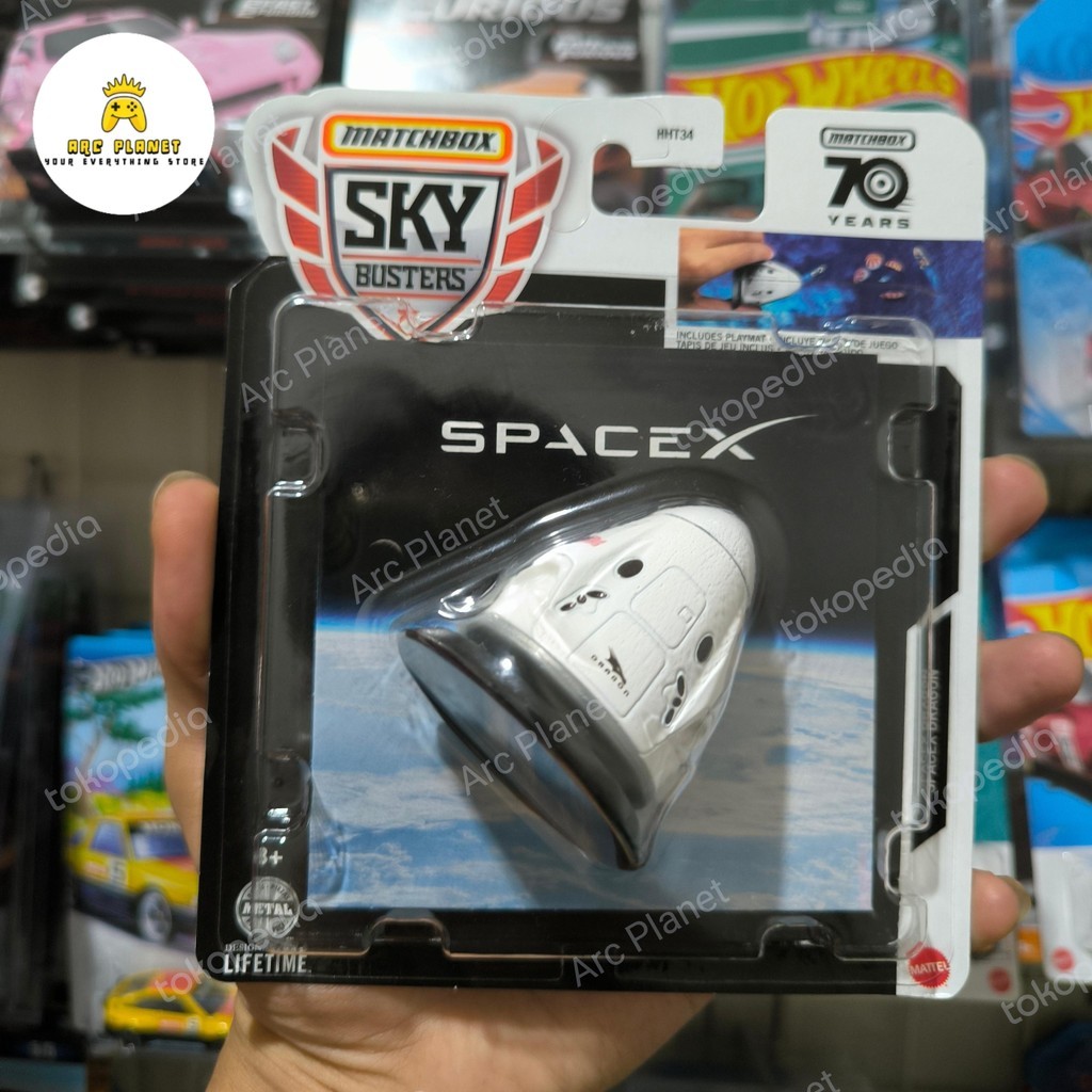 Matchbox Sky Busters Spacex Dragón 6/32 | Meses sin interés