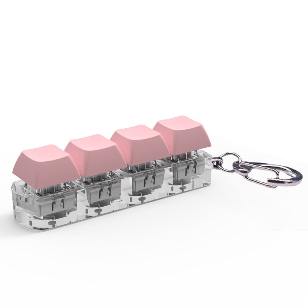 Jual 4 Keys Keyboard Keycaps Fidget Toy DIY Finger Keycaps Party Stress ...