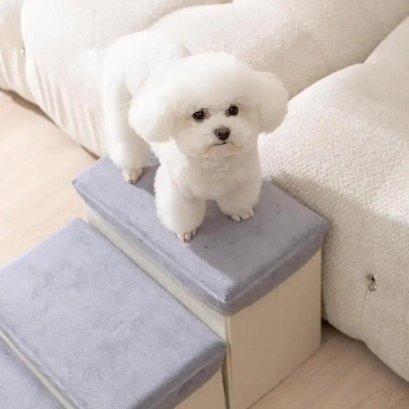 Jual 3 Steps Stairs Pet Dog Stairs Anti Slip Ladder Removable Indoor ...
