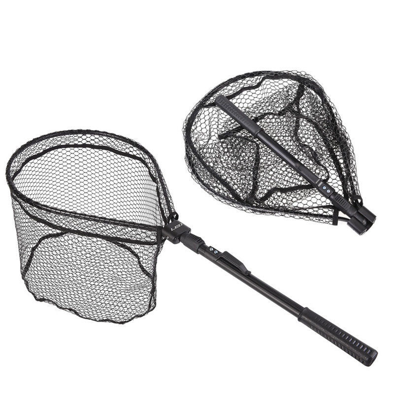 Jual Landing Fishing Net Net Brail Trout Rubber Catch Tackle & Release ...