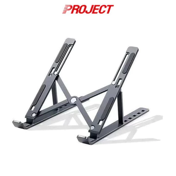 PJT Dudukan Laptop Lipat Multifungsi Cooling Kipas Laptop Portable Aluminium Adjustable Anti