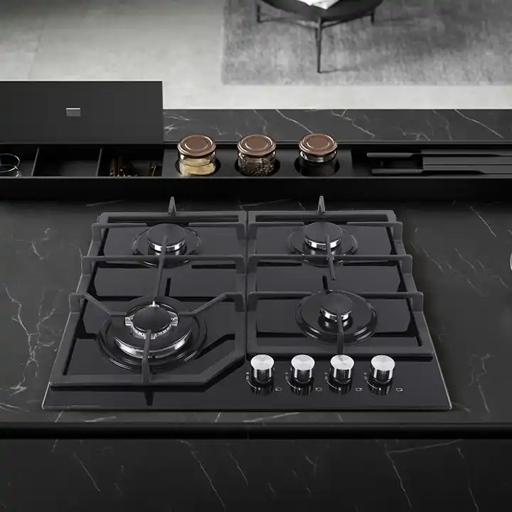 Jual Professional Factory Made Glass Cooktops Lpg Gas Hob BuiltIn Hob 4 ...