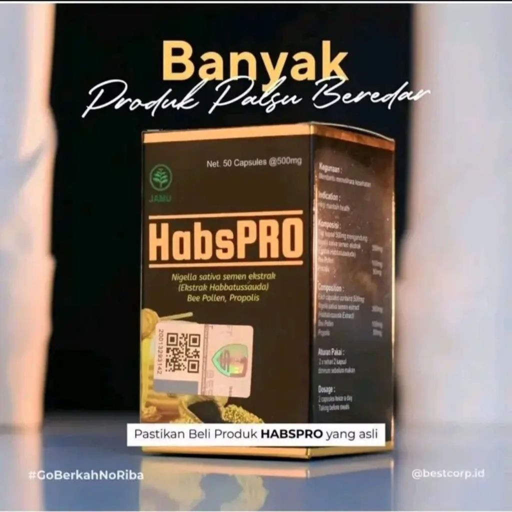 Jual [DISKON SPESIAL] HABSPRO Original Asli Habbatussauda Extra ...