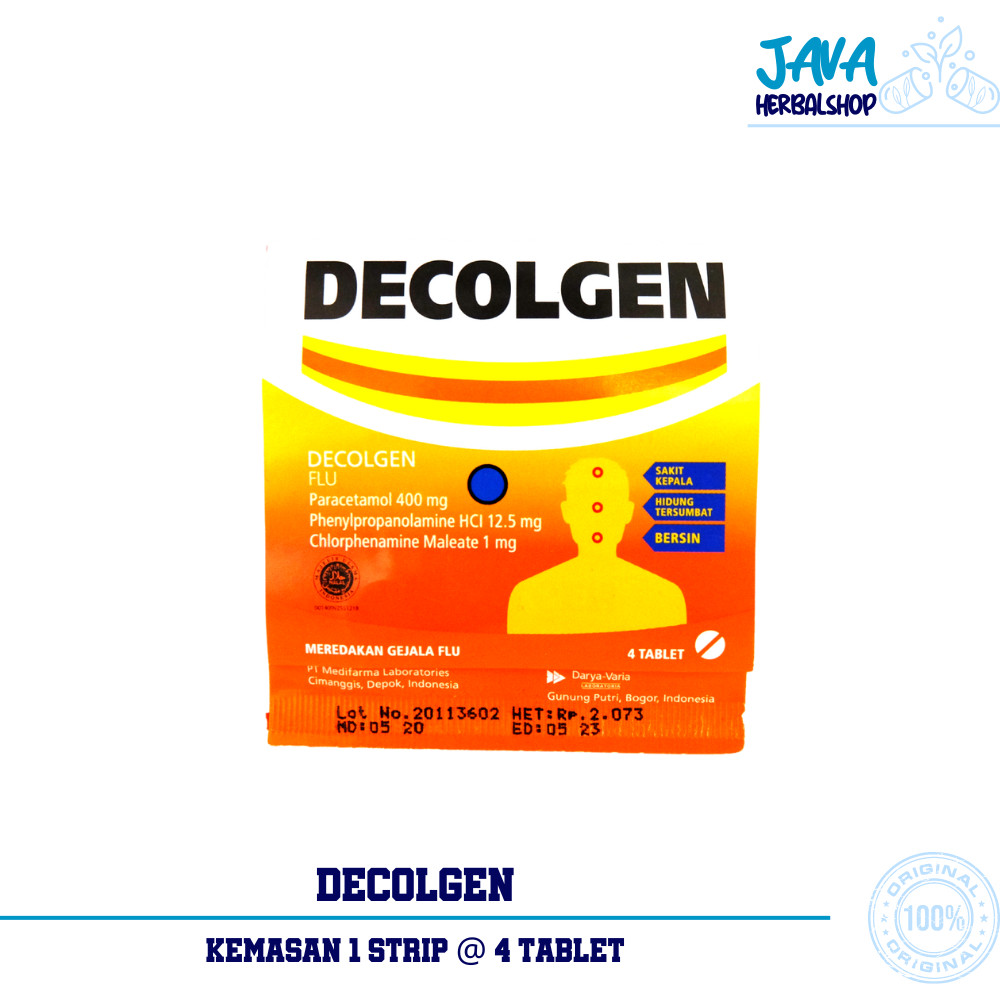 Jual Decolgen 1 STRIP ISI 4 Tablet | Shopee Indonesia
