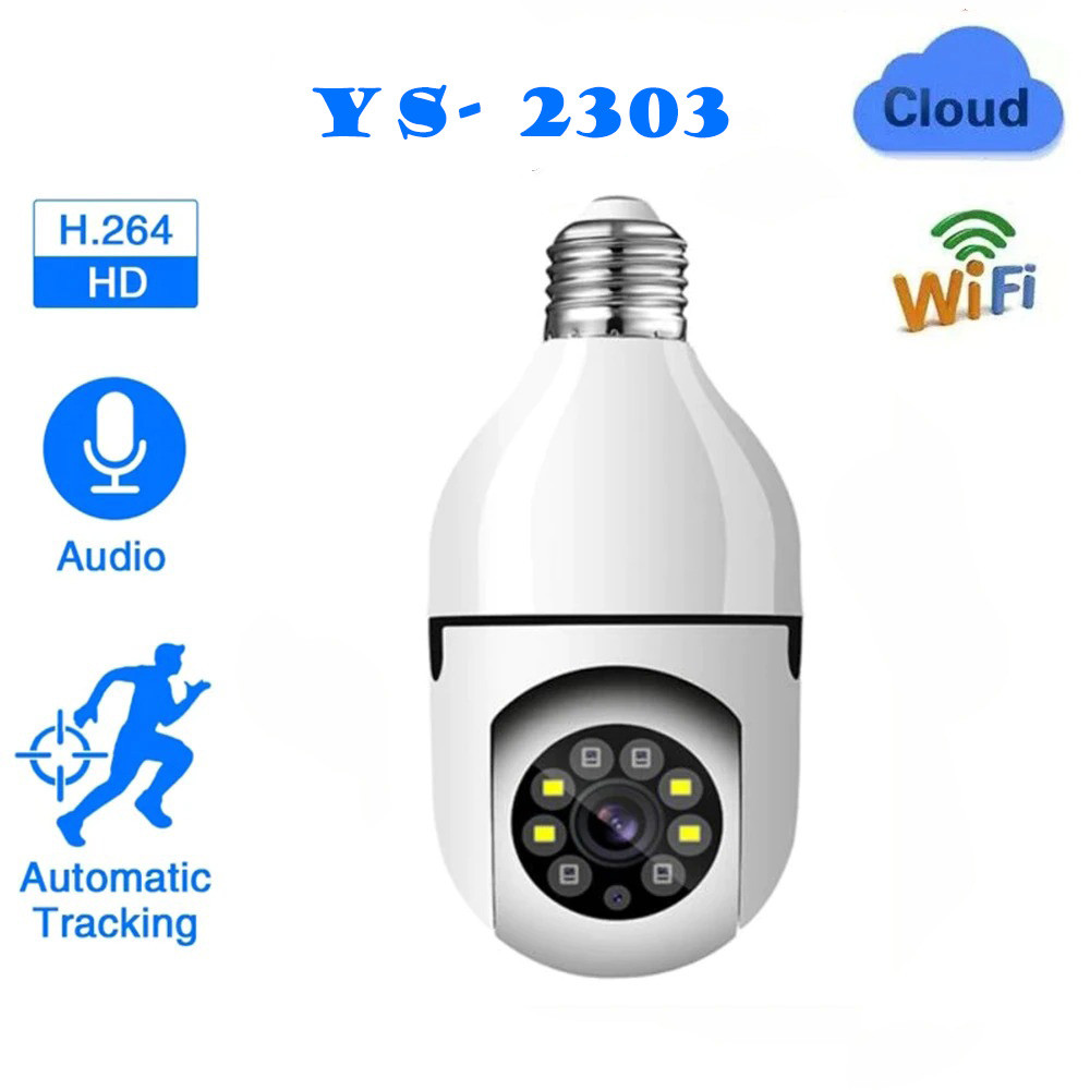Jual Kamera CCTV Bohlam WiFi IP Camera IR Motion Sensor E27 2MP 1080P ...