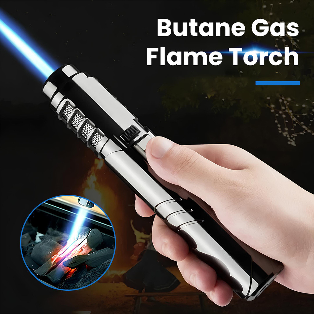 Jual - Focus Torch Butane Gas Lighter Blue Flame Windproof Adjustable ...