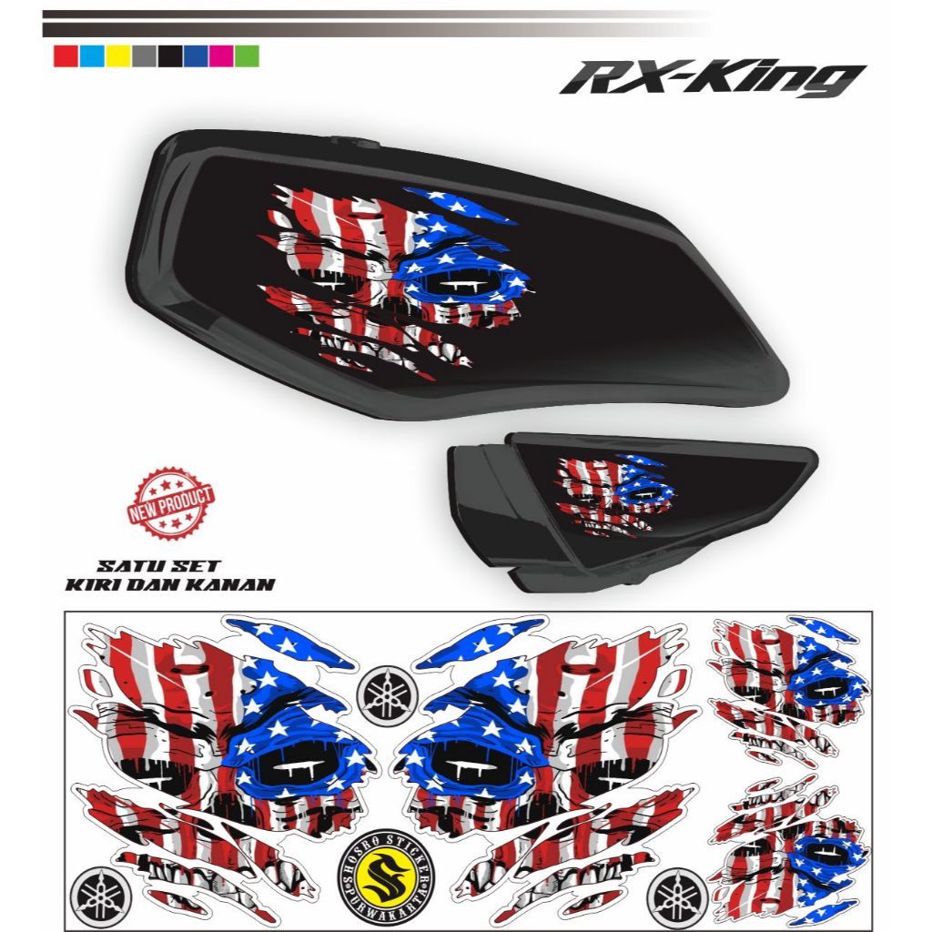 Jual STICKER KEREN / STICKER MOITOR RX - KING VARIASI / STRIPING POLET ...