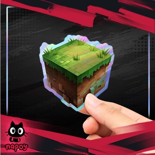 Jual Stiker Hologram Game Minecraft Blocks | Shopee Indonesia