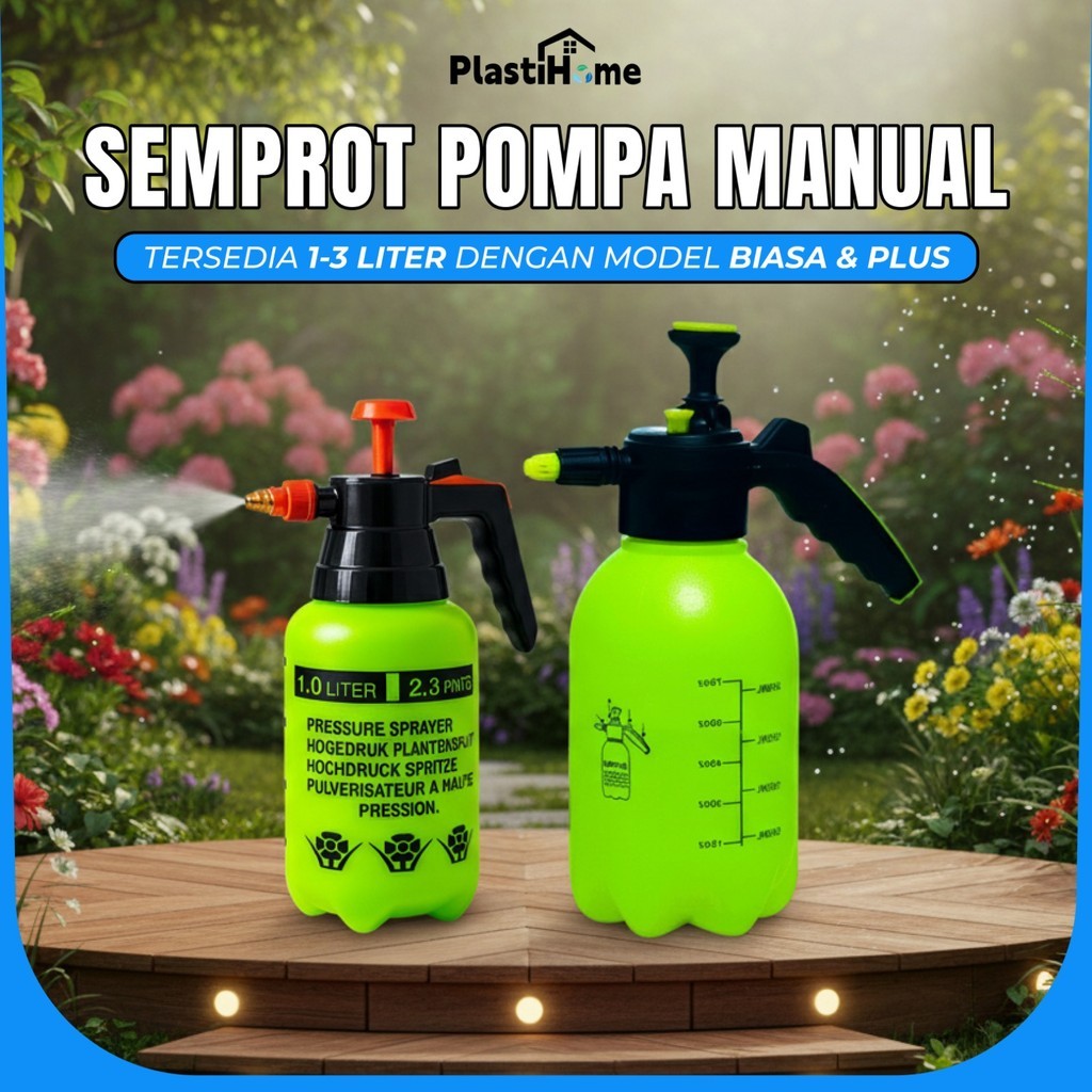 Pressure Sprayer 1L 2L 3L Botol Semprotan Tanaman Manual Pompa Air Garden Sprayer Kuat Alat Semprot Kebun Semprotan Tanaman Kuat Hama Serbaguna