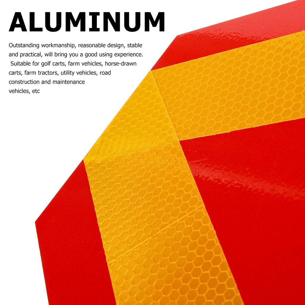 Jual 2pcs Triangle Reflectors Safety Sign Universal Reflective Aluminum ...