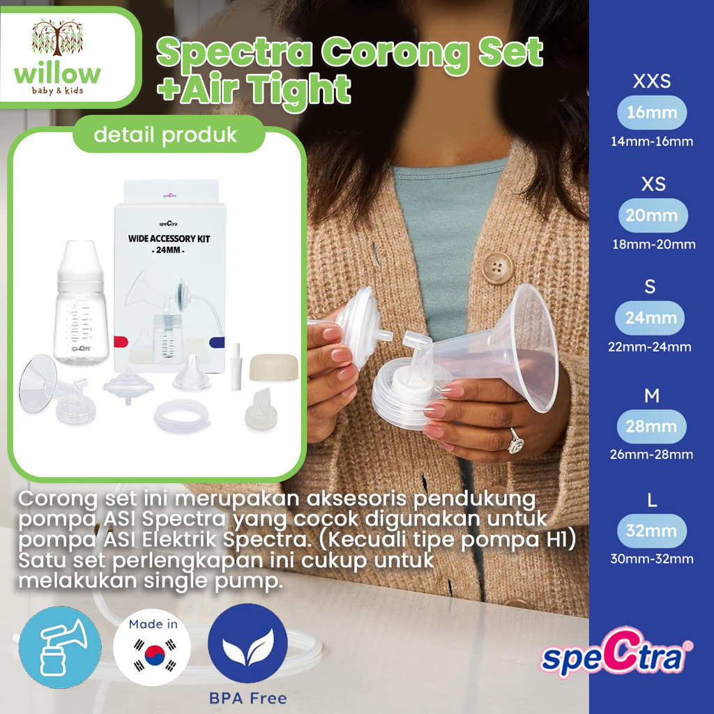Jual Aksesoris Botol Susu - Spectra Corong Set + Air Tight | Shopee ...