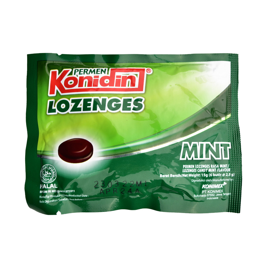 Jual Konidin Rasa Mint Lozenges Isi 1 Sachet | Permen Konidin | Permen ...