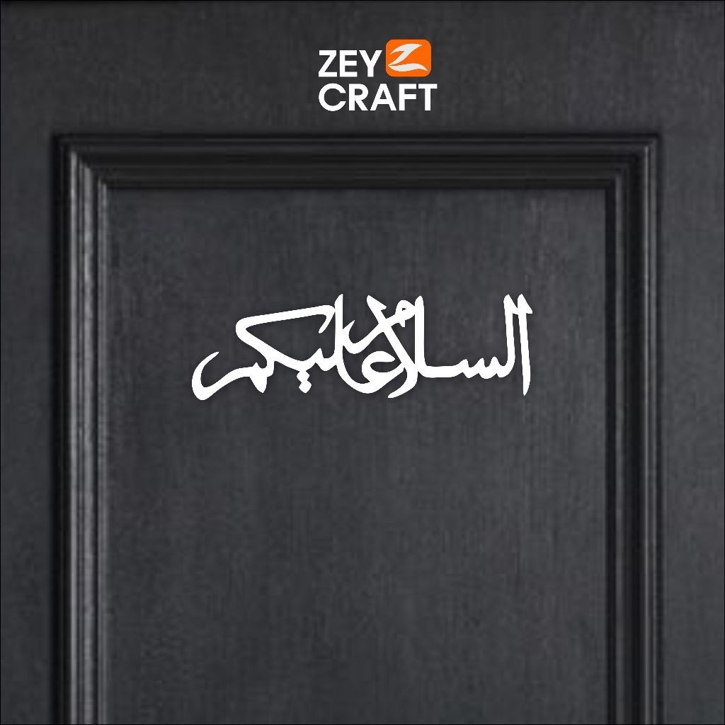 Zeycraft - Hiasan Rumah Assalamualaikum di Pintu