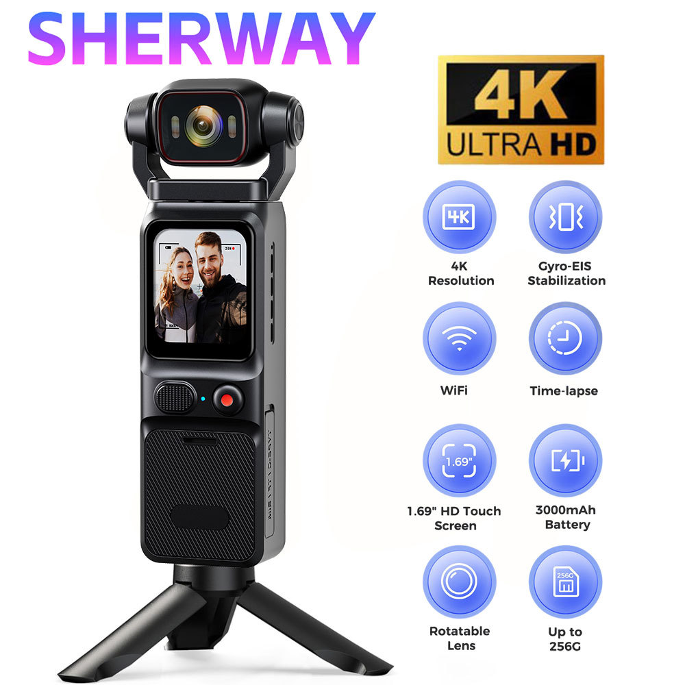 Jual 4K Pocket Action Camera Touch Screen Stabilization Sport BodyCam ...