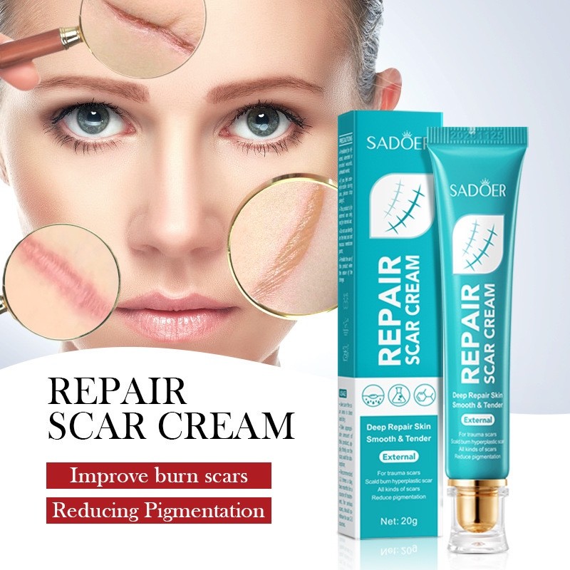 Jual COD SADOER Repair Scar Cream 20gr Penghilang Bekas Luka Alami ...