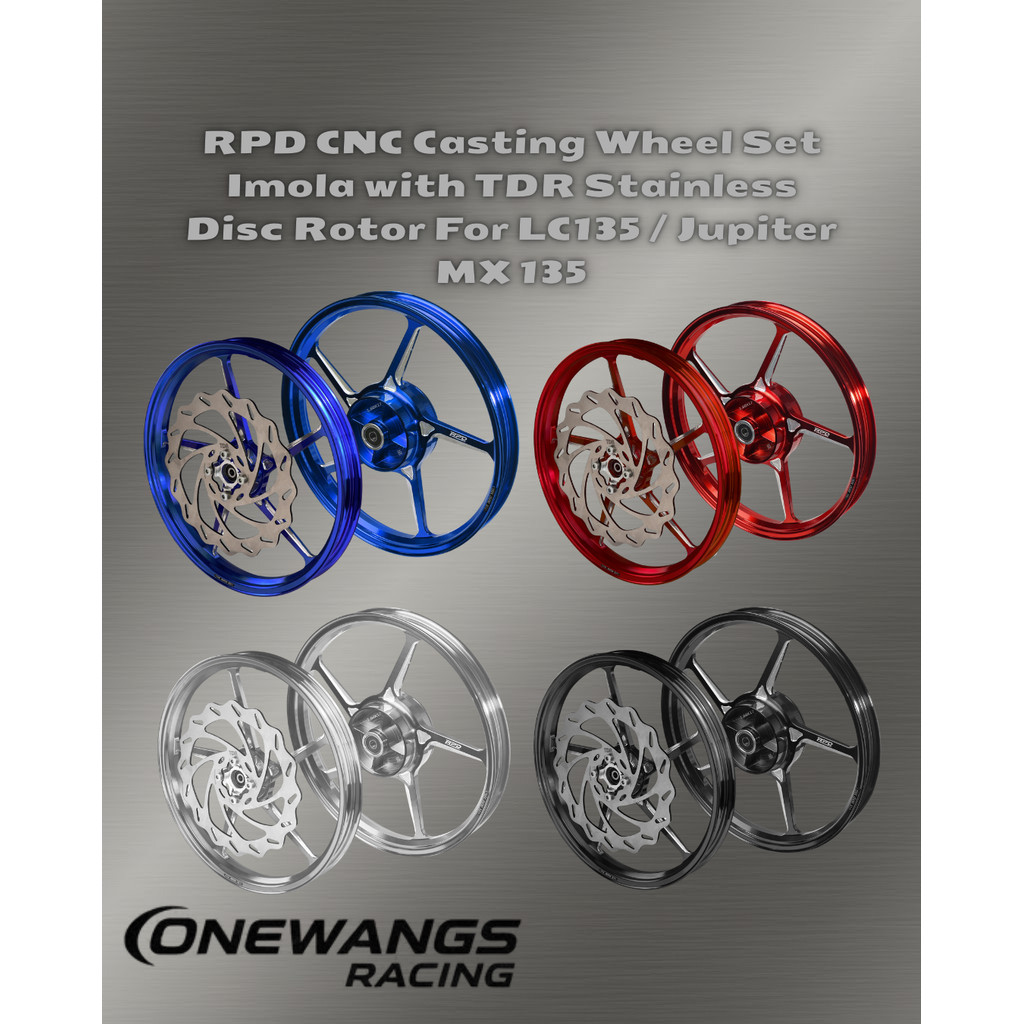 Jual Velg Set Piringan CNC RPD IMOLA Jupiter MX 135 / LC135 160/160x17 ...