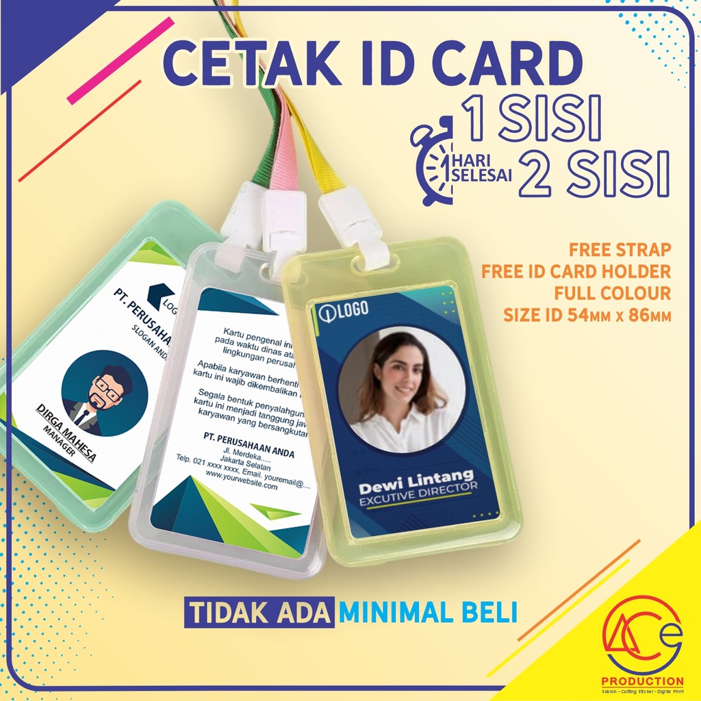 Jual CETAK ID CARD CUSTOM ID KERJA MEMBER CARD PARKING CARD | Shopee ...