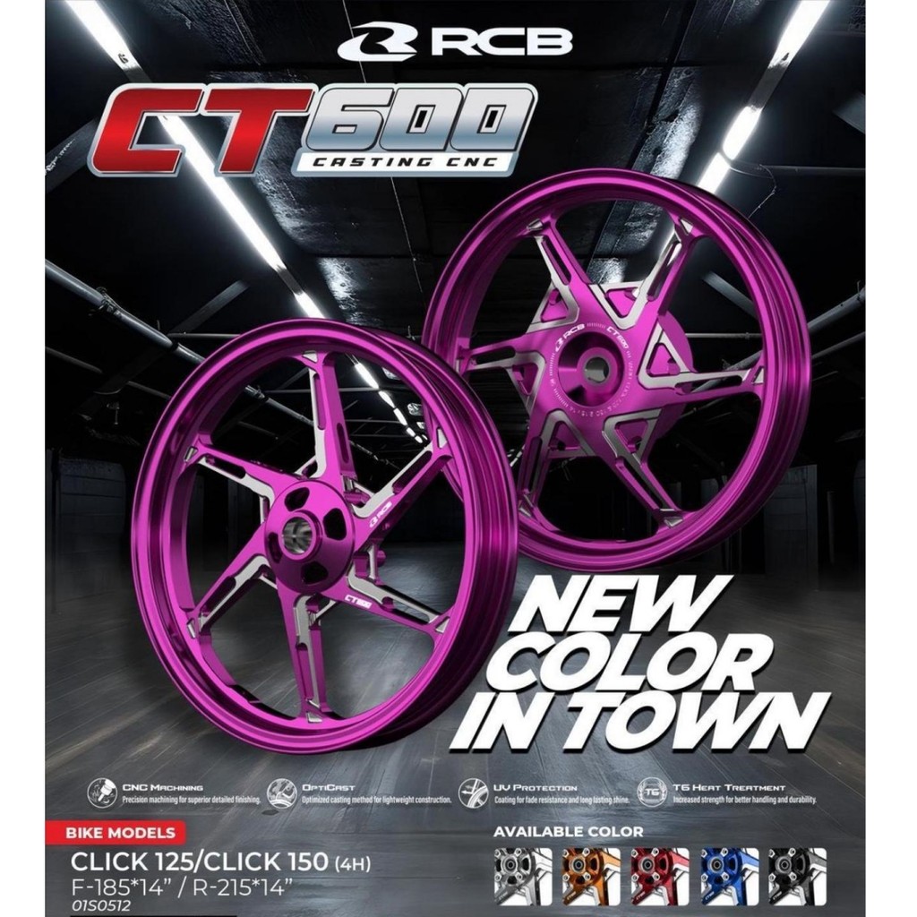 Jual Velg RCB CT600 VARIO BEAT CNC RIM Velek Racing Boy Pelek Palang CT ...