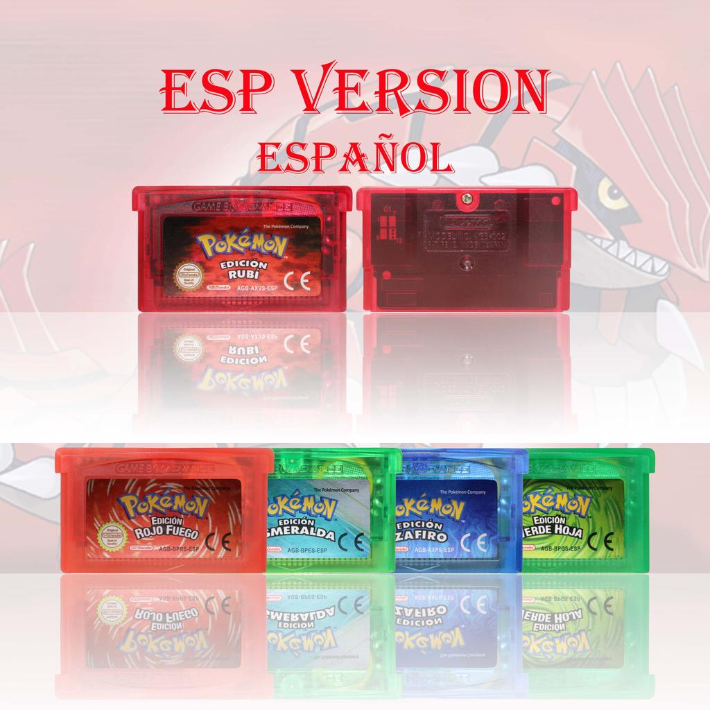 Pokémon Émeraude GBA – Version Authentique, Cartouche Ruby/Sapphire/FireRed/LeafGreen, PAL