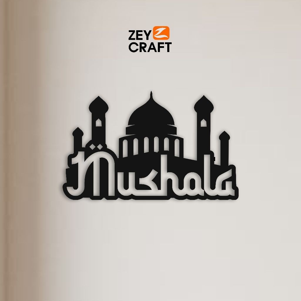 Zeycraft - Hiasan Dinding Sign Board PENUNJUK MUSHOLA