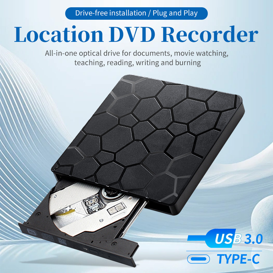 Jual 2in1 USB30 TypeC Slim External DVD VCD CD Writer Optical Drive ...