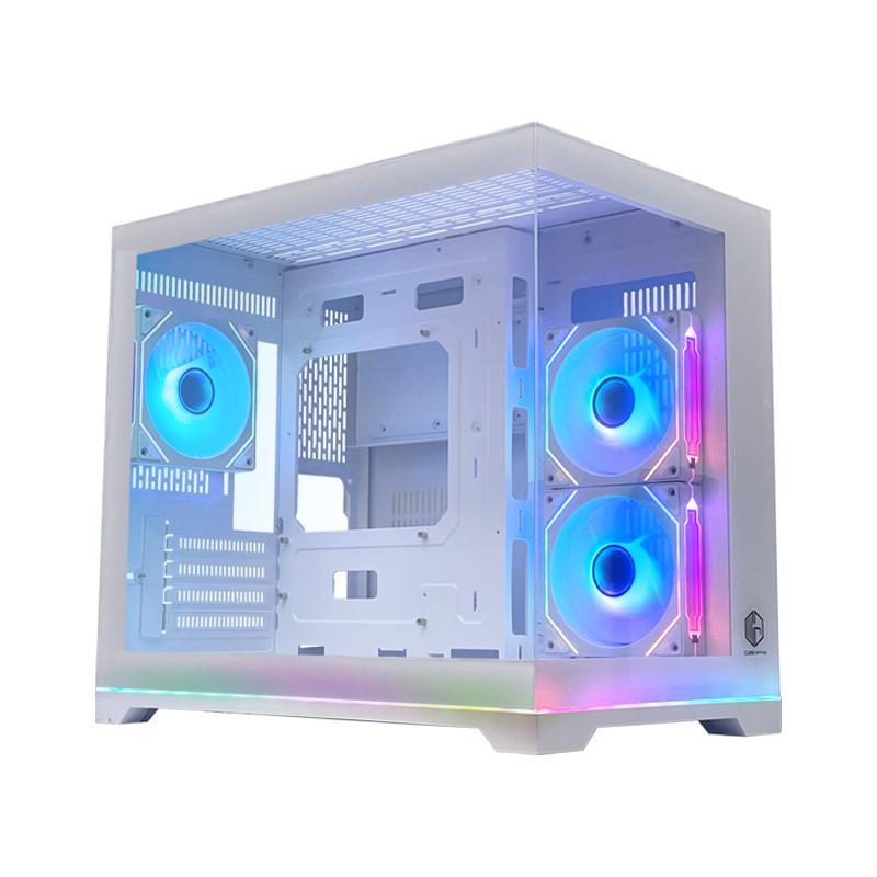 Jual Casing PC Komputer Gaming CUBE GAMING Cubegaming RHEVOR WH | Mid ...