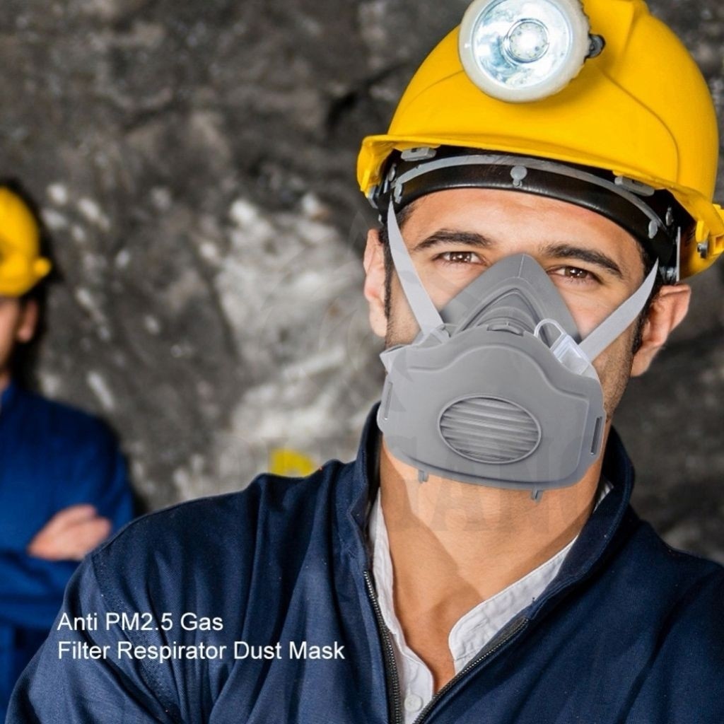 Jual Masker Gas Respirator Industrial Mask Anti Virus Debu Racun Udara ...
