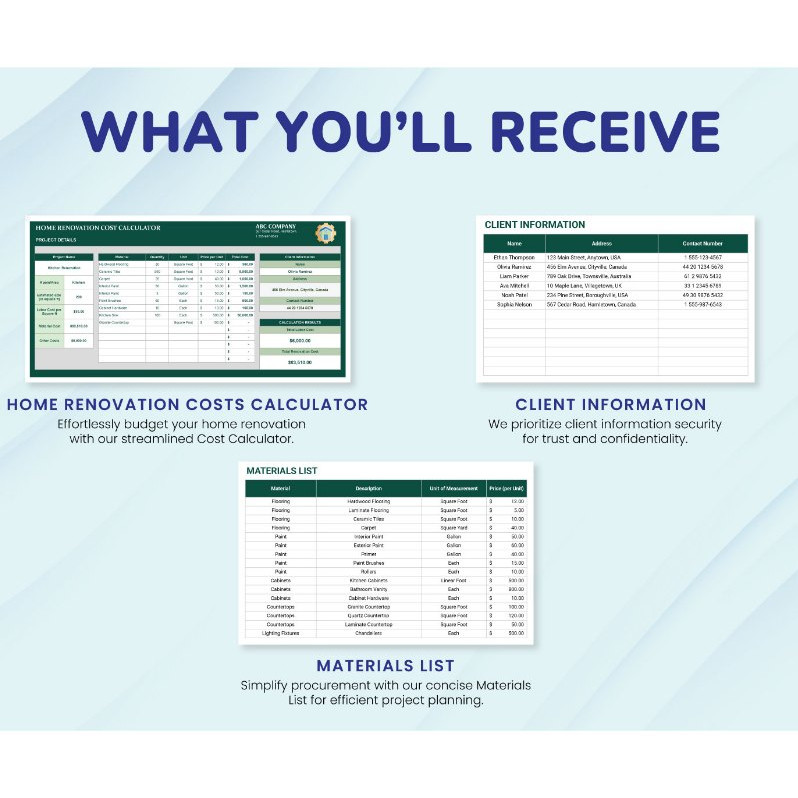 Jual Home Renovation Costs Calculator Template Excel GSheet - Template ...