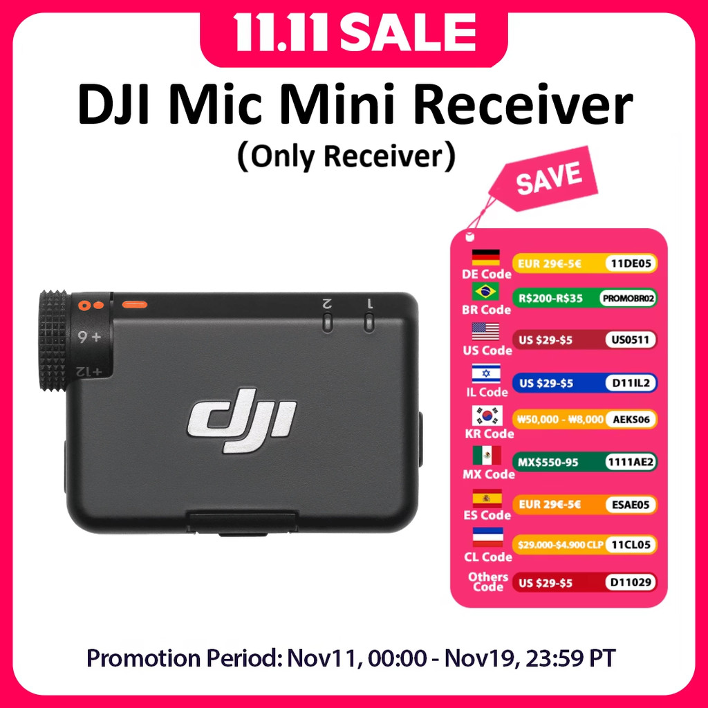 Jual DJI Mic Mini Receiver DJI Mic 2 Receiver Genuine OEM Replacement ...