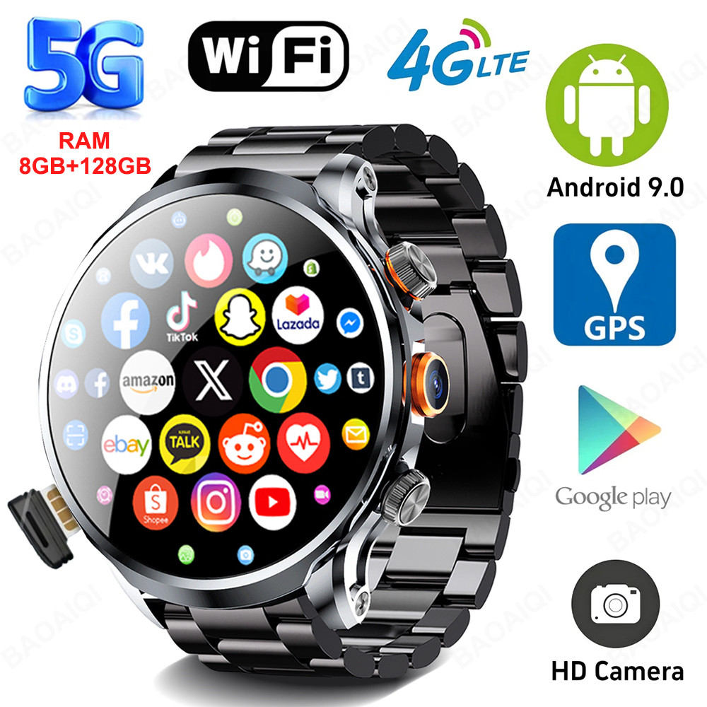 Jual bocah_brodol 8GB+128GB RAM 5G/4G Smart Watch 1.95 inch AMOLED ...