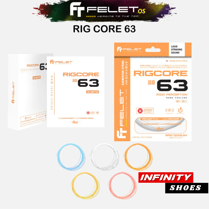 Jual Felet Rigcore 63 ( 0.63 mm ) Made In Japan Tech Badminton Strings ...