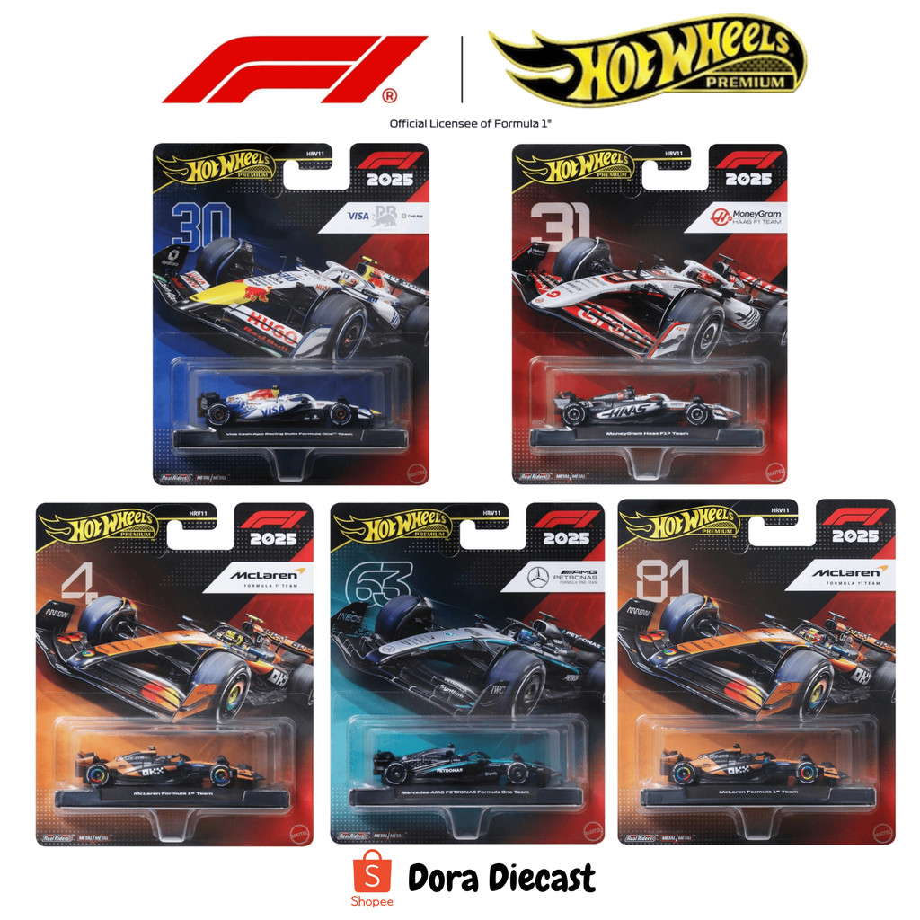 Jual (READY) Hot Wheels Premium F1 2025 Petronas Lewis Hamilton Visa ...