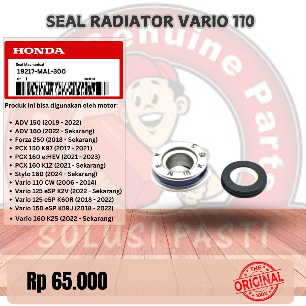 Jual Seal Machanical / Seal Radiator – Vario 110 125 150 -PCX - ADV ...
