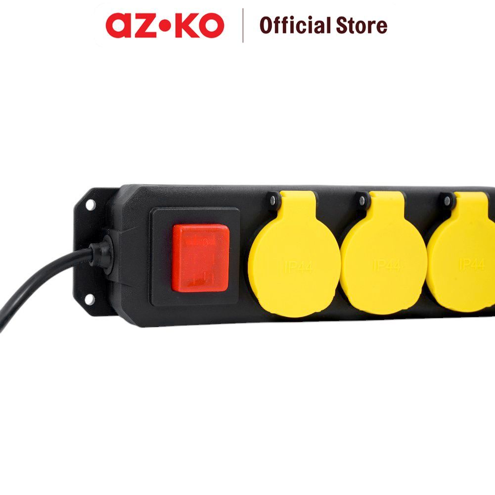 Jual AZKO Krisbow Stop Kontak 5 Soket Outdoor - Hitam/Kuning Electric ...