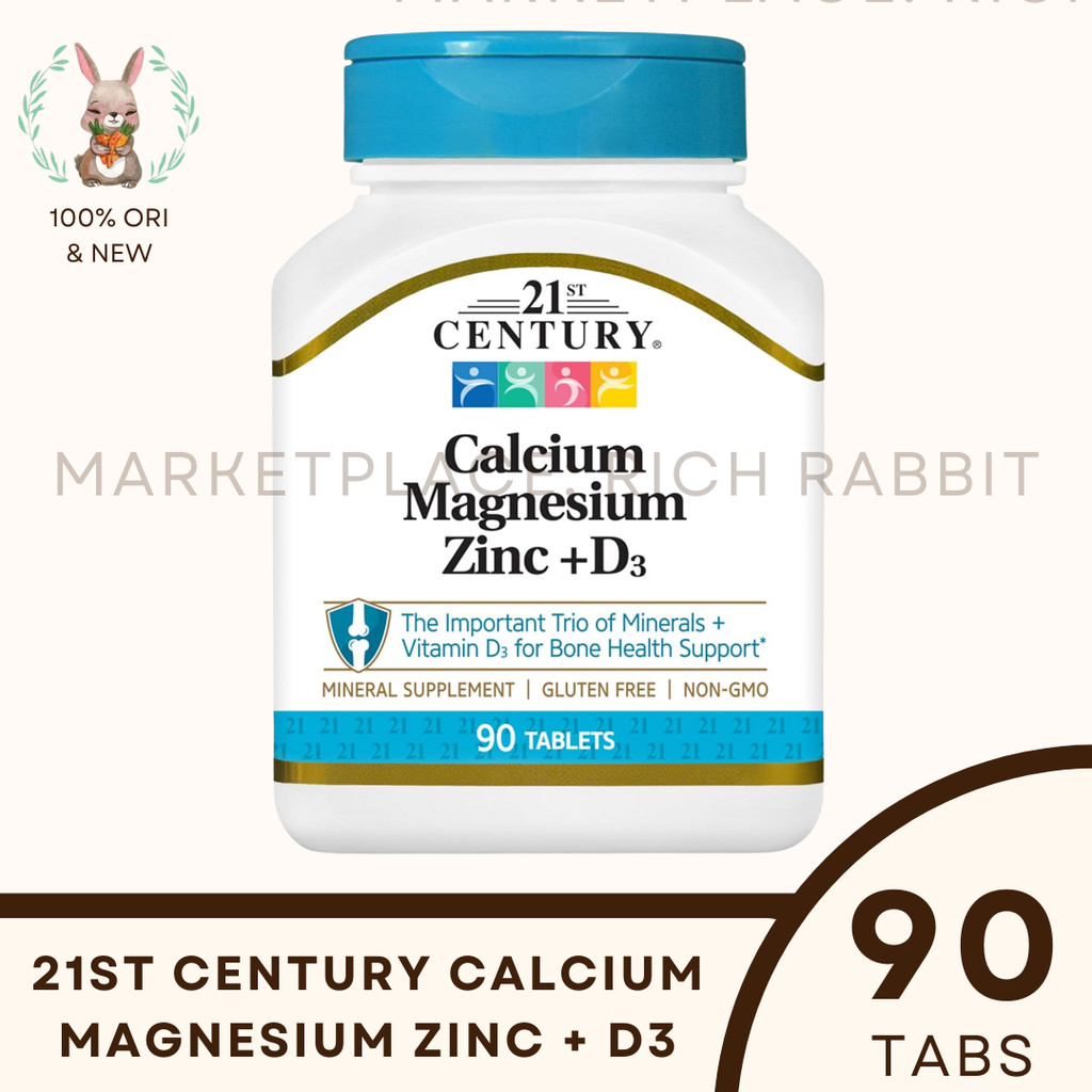 Jual 21st 21 st Century Calcium Magnesium Zinc D3 Bone Muscle Immune ...