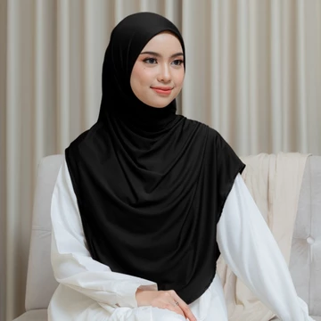 BY.ARSY Talitha Bergo Instan Malay Spandex Lycra Curve Tanpa Label