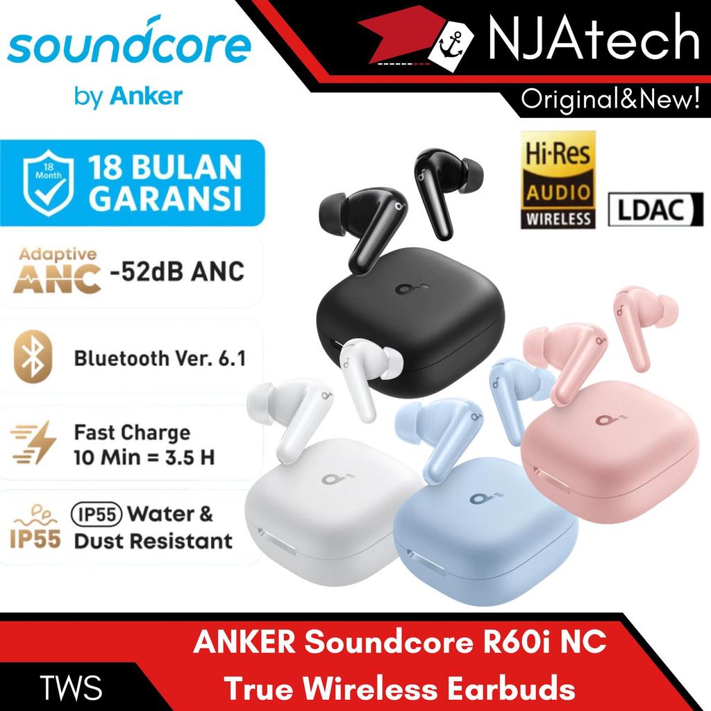 Jual Soundcore R60i NC (R50i NC Upgrade) by Anker, Real-Time Adaptive ...