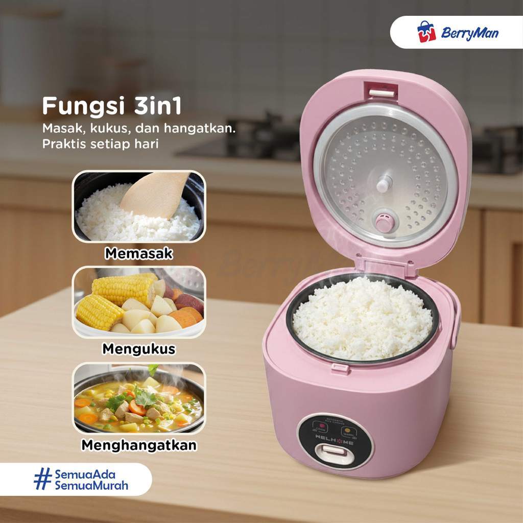 Jual [BIG RAMADHAN SALE] Welhome Rice Cooker 3 In 1 WRC-1212 Magic Com ...