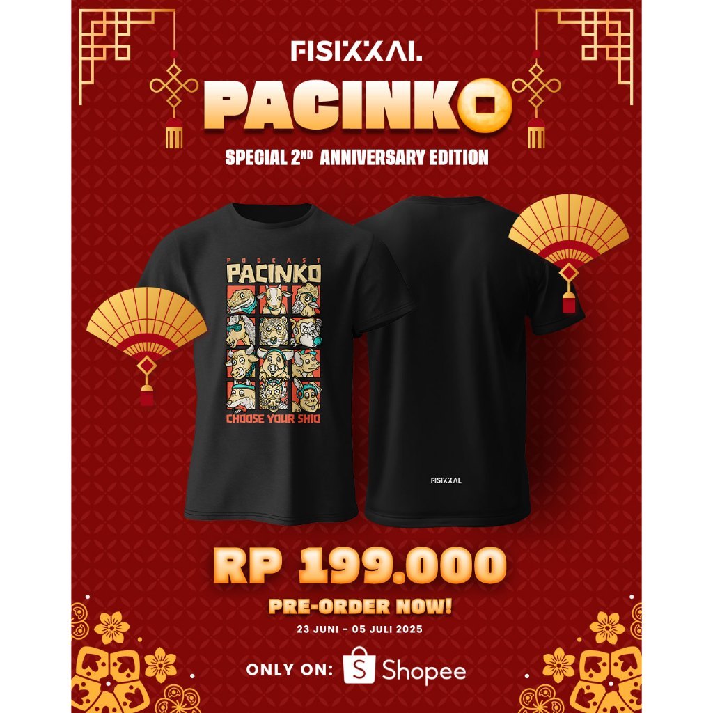 Jual COD Fisikkal X Pacinko|| T-shirt 2nd Anniversary X Rin Hermana ...