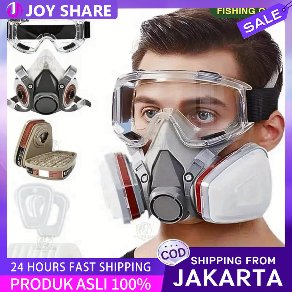 Jual TaffGUARD Masker Gas Respirator Full face / Masker Cat Safety ...