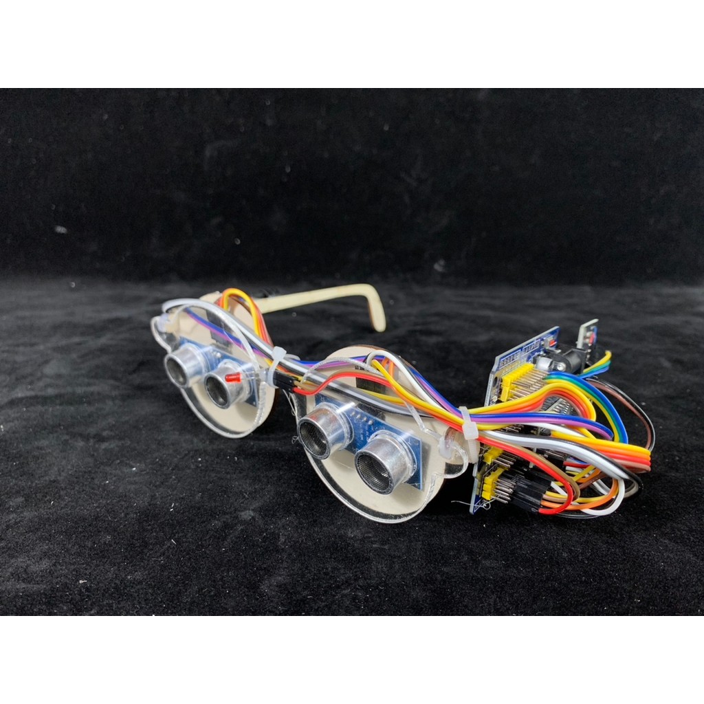 Jual Bionic Blind Robot Glasses Ultrasonic Buzzer Vibrates Detect ...