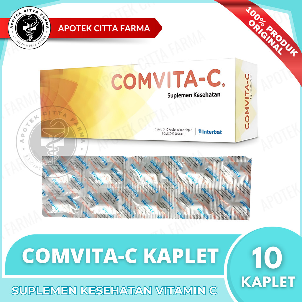 Jual Comvita C Tablet Per 1 Strip @ 10 Tablet - Suplemen Vitamin C ...