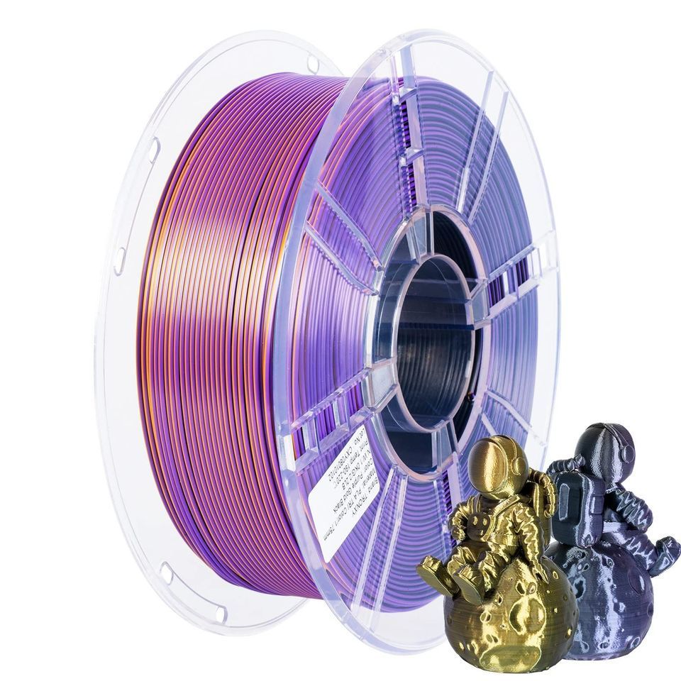 Jual PLA Silk Triple-Color 3D Printing Filament 1.75mm 1KG Glossy Multi ...