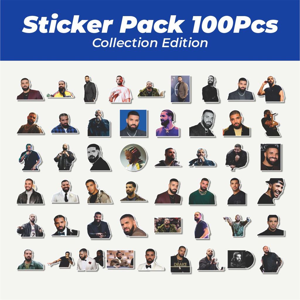 Jual Hot Stiker Stiker Drake Rapper Lucu Anti Air Stikers Berperekat ...