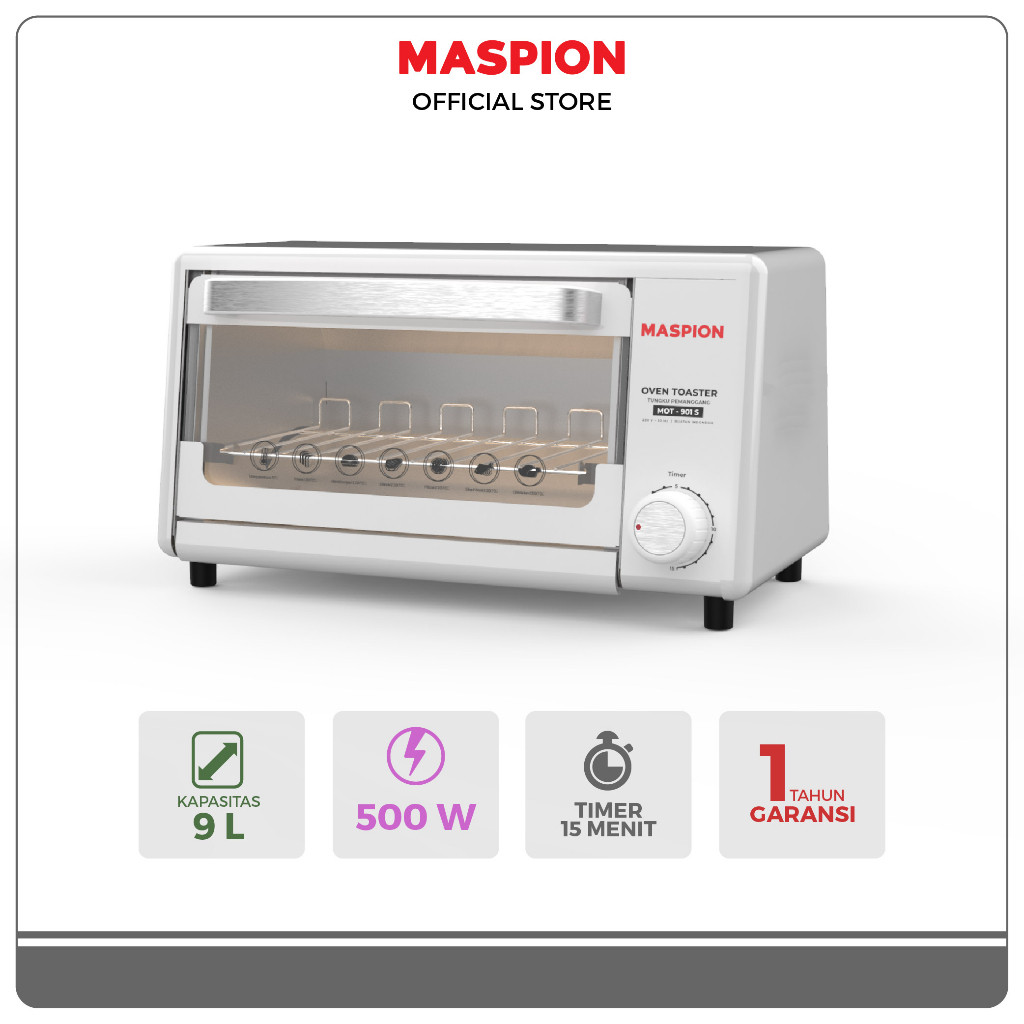 Jual Maspion Oven Toaster Listrik Tungku Pemanggang MOT 901S Kapasitas ...
